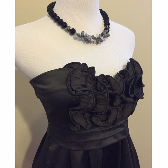 Sassy Black Ruffled Dress - Picture 1 of 3